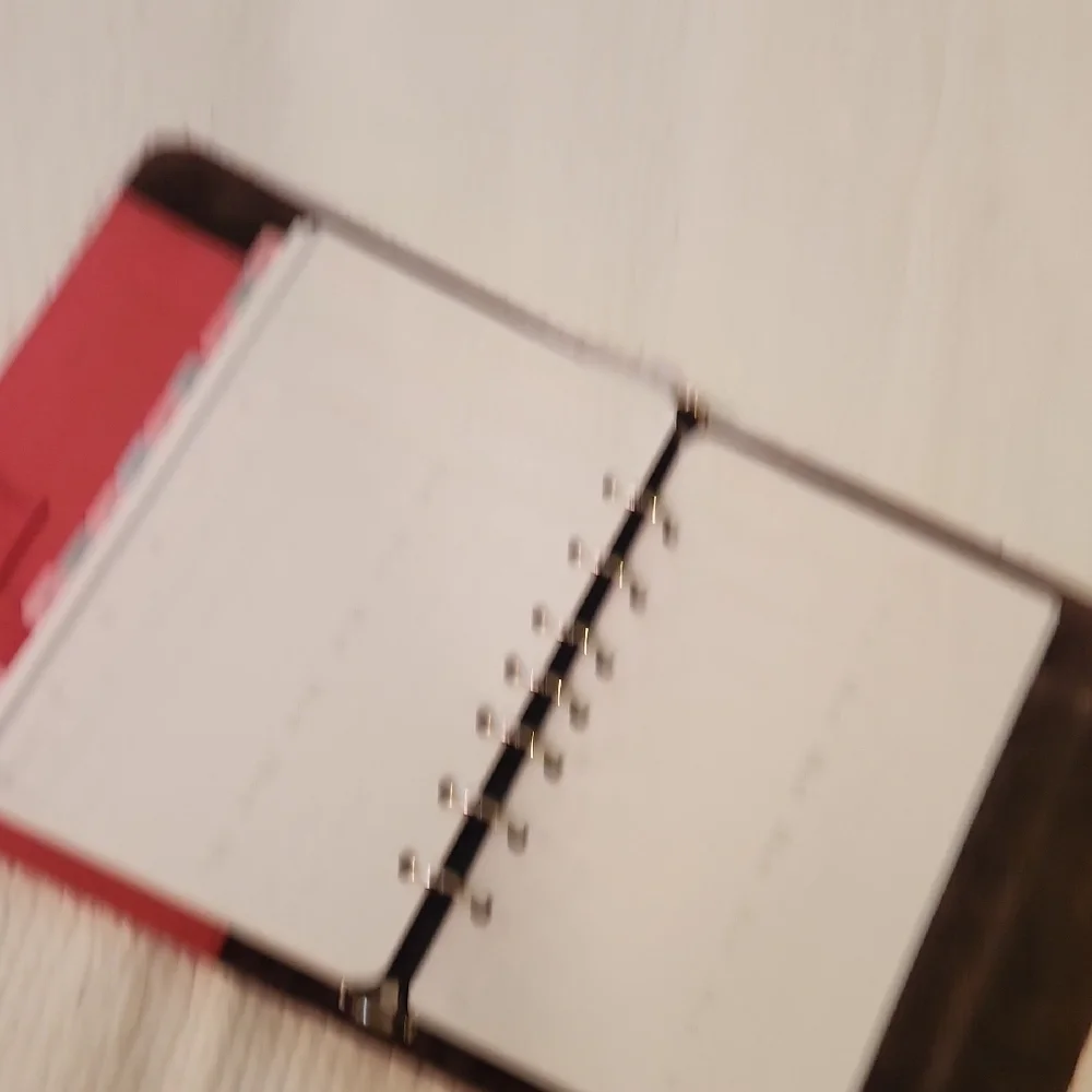 Day-Timer Stylish Pink Ribbon Leather Planner with Snap/Buckle